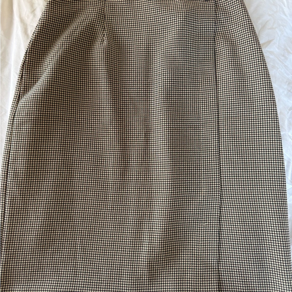 Classic Black and brown Checkered Skirt